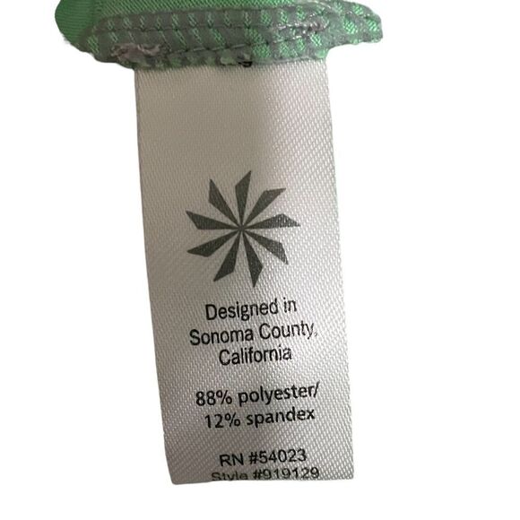 ATHLETA Northern Lights Reflective Racerback Tank Neon Lime Green Womens M - Picture 7 of 8